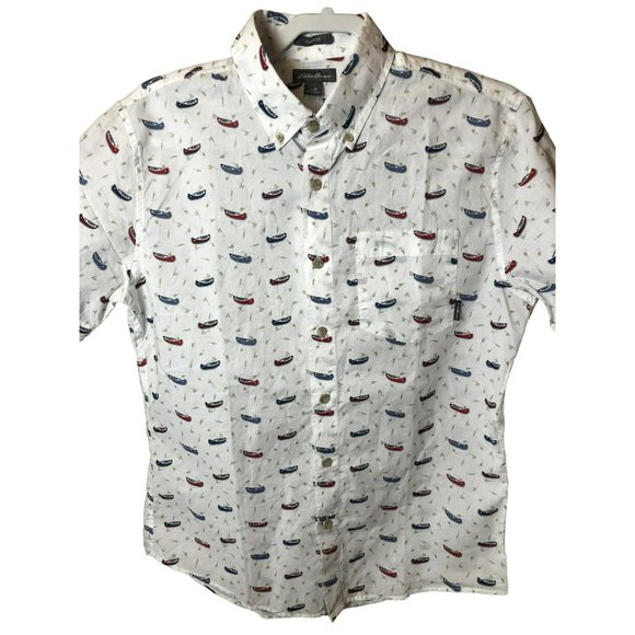 Eddie Bauer Other - NWT Men's Sz M Eddie Bauer SS Button Down Classic Fit Kingston Shirt, Nautical